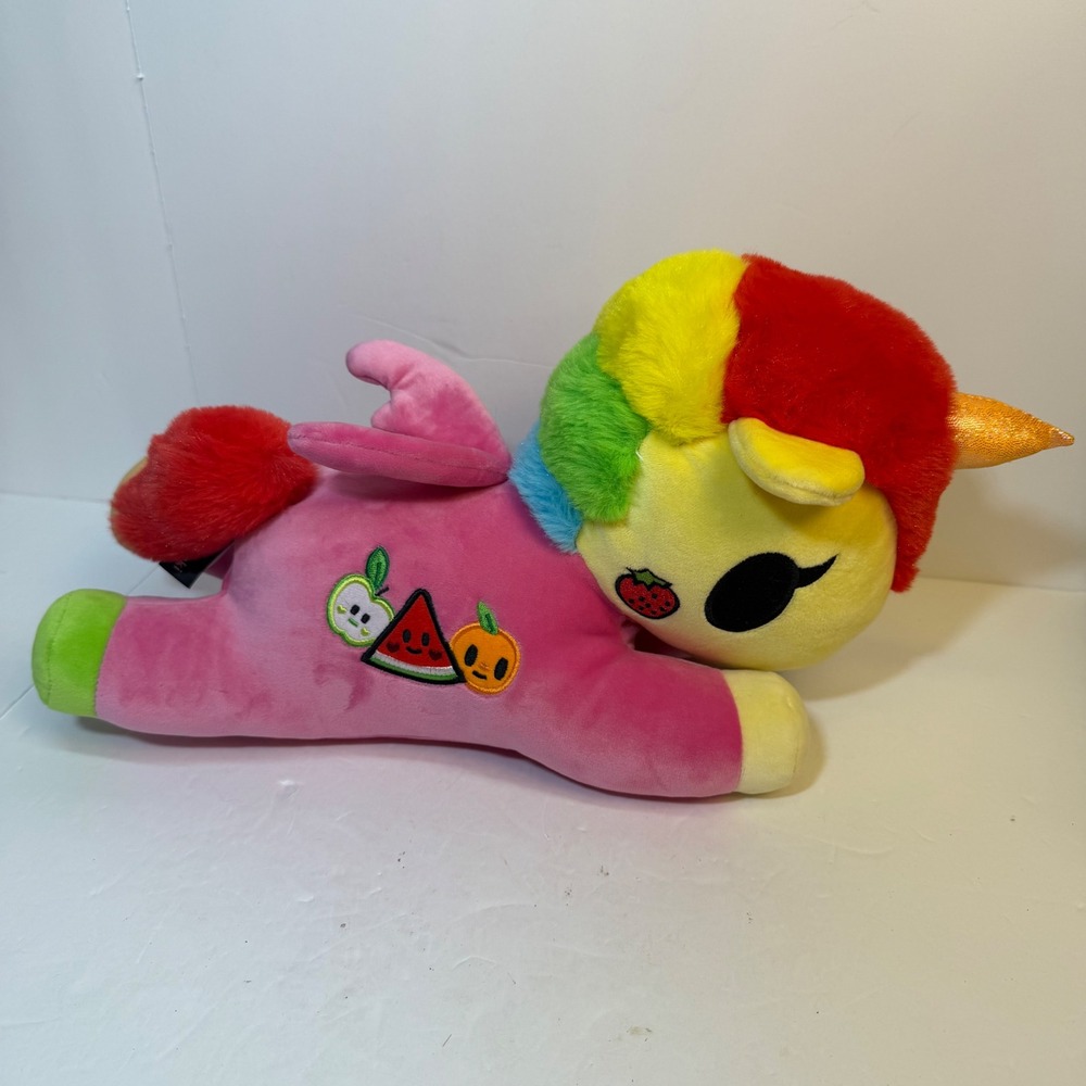 Tokidoki Unicorno Fruity Plush Pink Rainbow Fruit Simone Legno Stuffed Animal